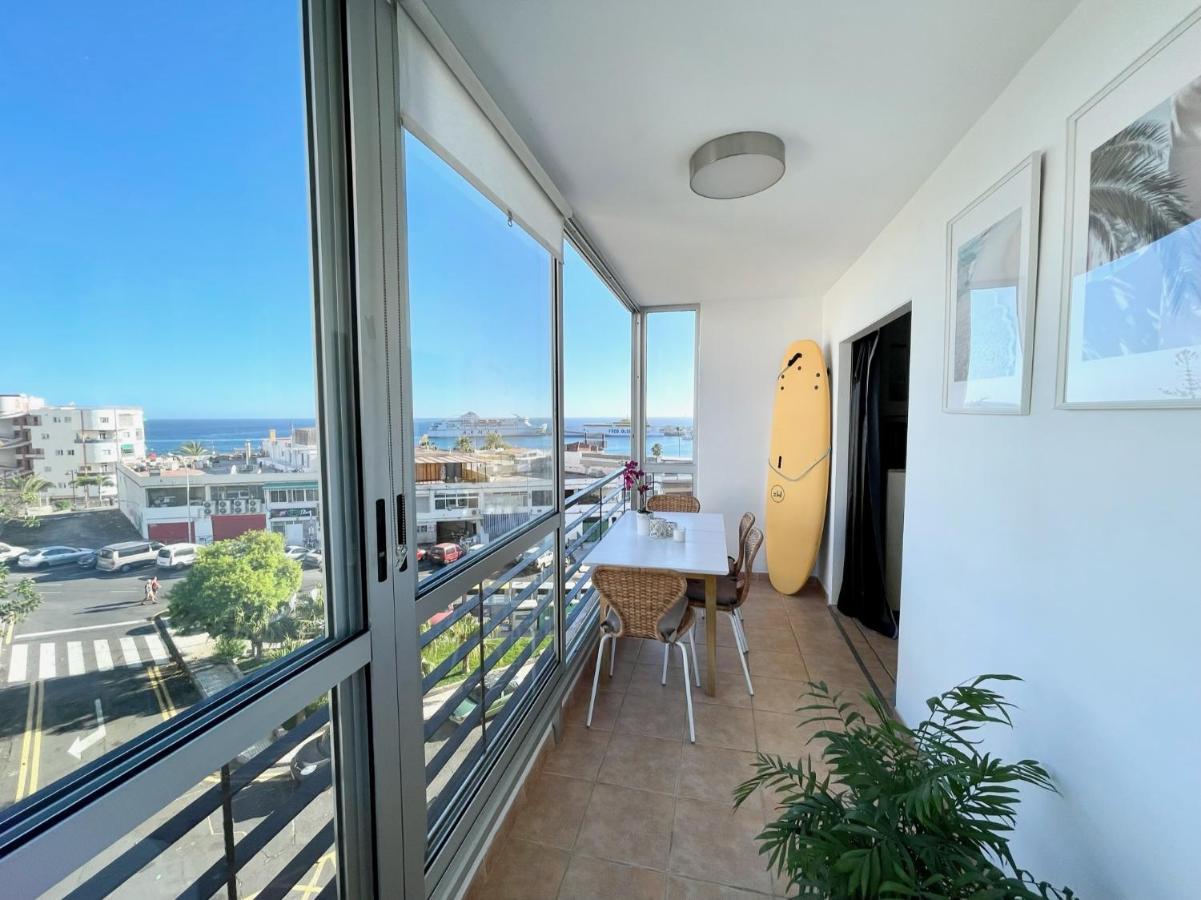 Beachfront Apartment With Ocean Views Los Cristianos  Kültér fotó